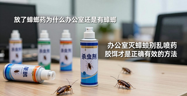 办公室灭蟑螂别乱喷药 胶饵才是正确有效的方法